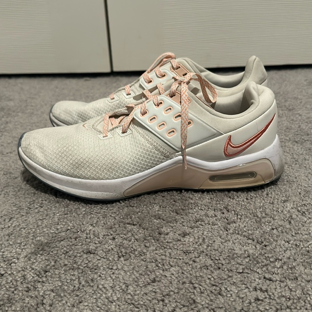 Nike Airmax - white, hints of peach color, size 10